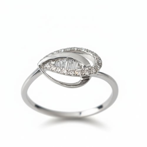 خاتم الماس دمعة باجيت