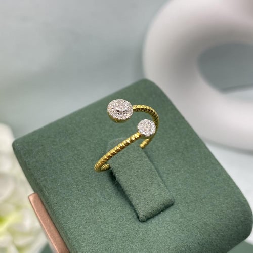 خاتم الماس ناعم بوزن 0.18 قيراط