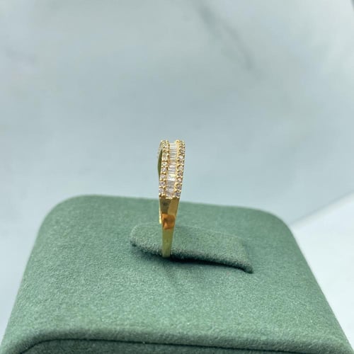 خاتم الماس ناعم بوزن 0.38 قيراط