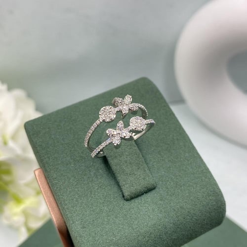 خاتم الماس تصميم كلاسيكي بوزن 0.52 قيراط