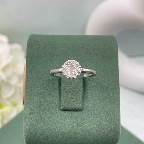 خاتم الماس ناعم بوزن 0.24 قيراط