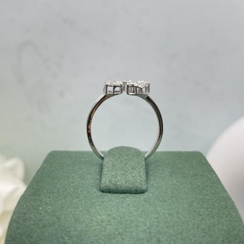 خاتم الماس تصميم كلاسيكي بوزن 0.18 قيراط