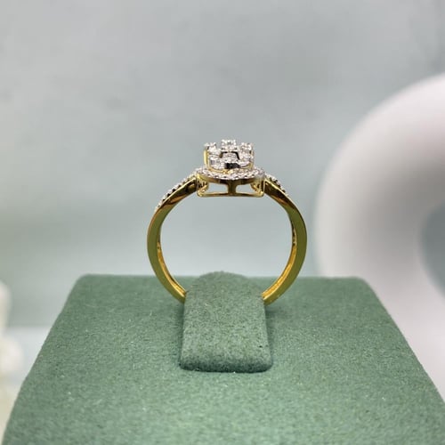 خاتم الماس حديث بوزن 0.59 قيراط