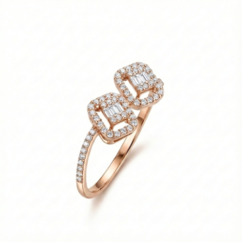 خاتم الماس توينز باجيت فاخر