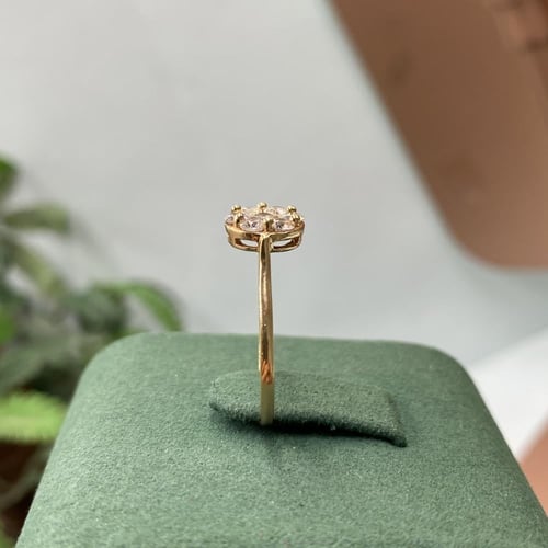 خاتم الماس ناعم سوليتير تصميم حديث