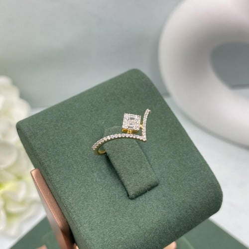 خاتم الماس حديث بوزن 0.20 قيراط