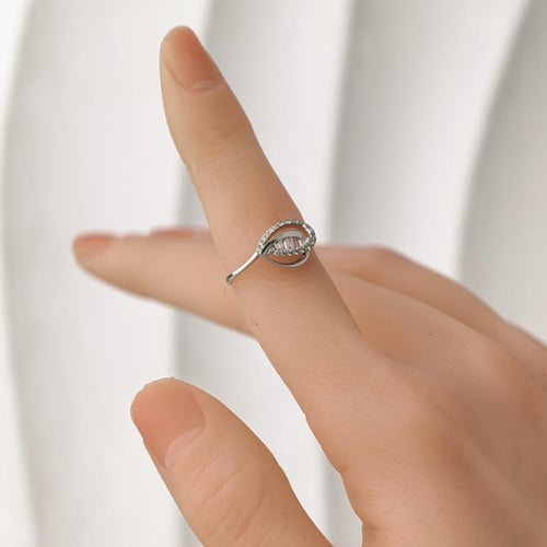 خاتم الماس دمعة باجيت