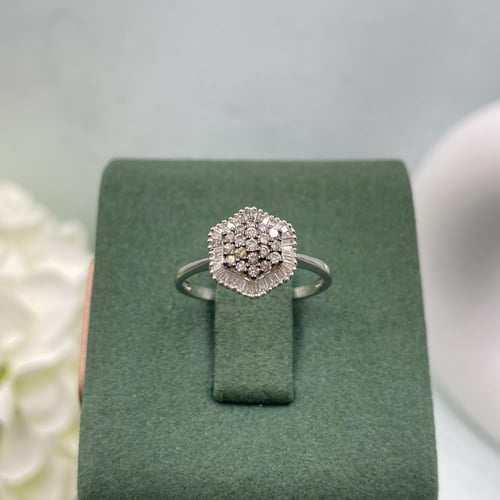 خاتم الماس ناعم بوزن 0.34 قيراط