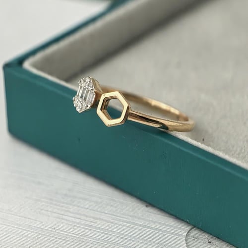 خاتم الماس سداسي مفتوح