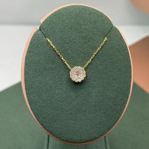 تعليقه الماس ناعم ذهبي