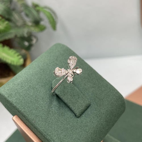 خاتم الماس ناعم فراشه