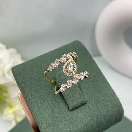 خاتم الماس حديث بوزن 0.60 قيراط