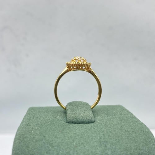 خاتم الماس حديث بوزن 0.34 قيراط