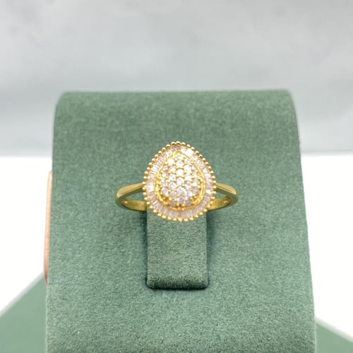 خاتم الماس حديث بوزن 0.34 قيراط