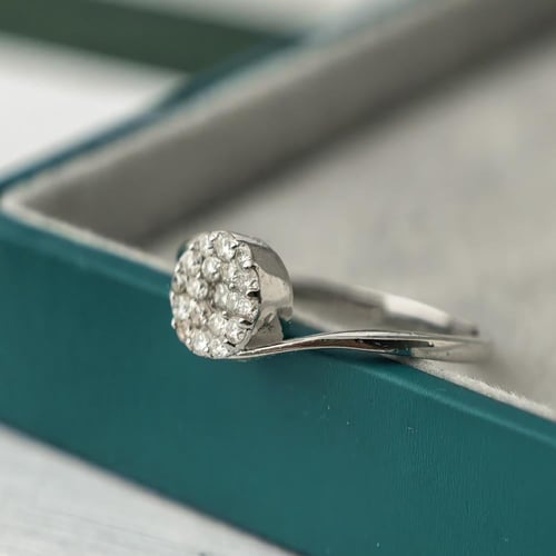 خاتم الماس دائري ناعم