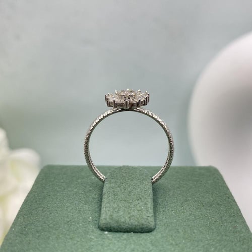 خاتم الماس ناعم بوزن 0.28 قيراط