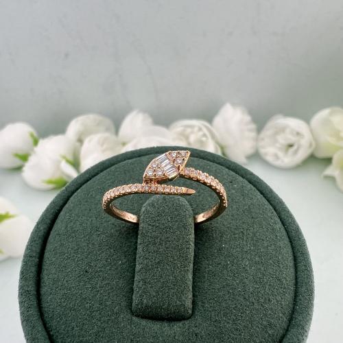 خاتم ألماس ماركيز روز قولد مفتوح