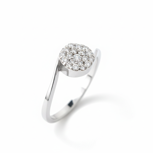 خاتم الماس دائري ناعم