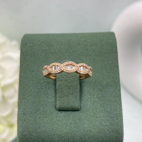 خاتم الماس حديث بوزن 0.28 قيراط