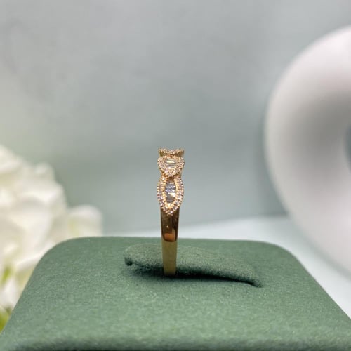 خاتم الماس حديث بوزن 0.28 قيراط