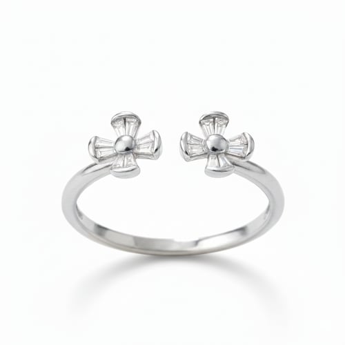 خاتم الماس مفتوح فخم