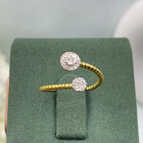 خاتم الماس ناعم بوزن 0.18 قيراط