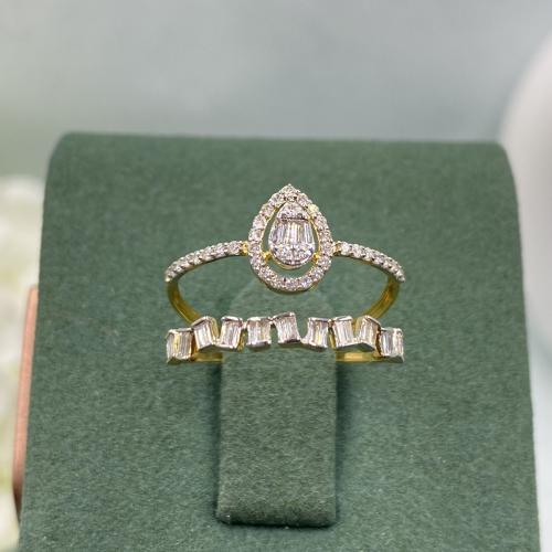 خاتم الماس ناعم بوزن 0.31 قيراط