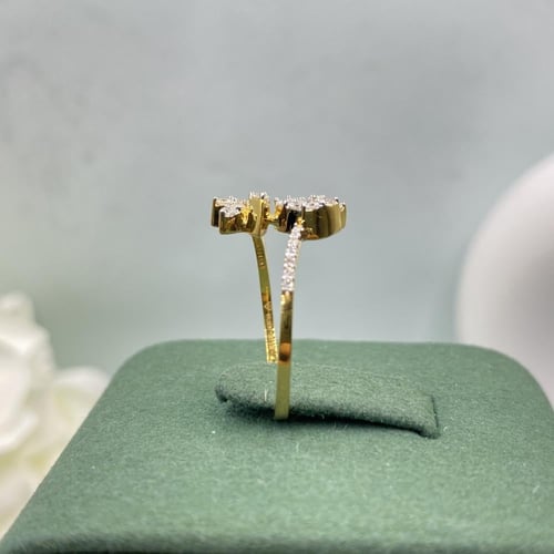 خاتم الماس حديث بوزن 0.32 قيراط