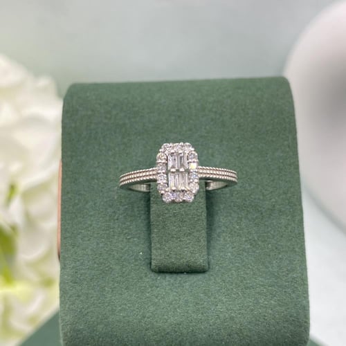 خاتم الماس تصميم كلاسيكي بوزن 0.28 قيراط