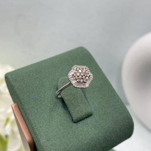 خاتم الماس ناعم بوزن 0.34 قيراط