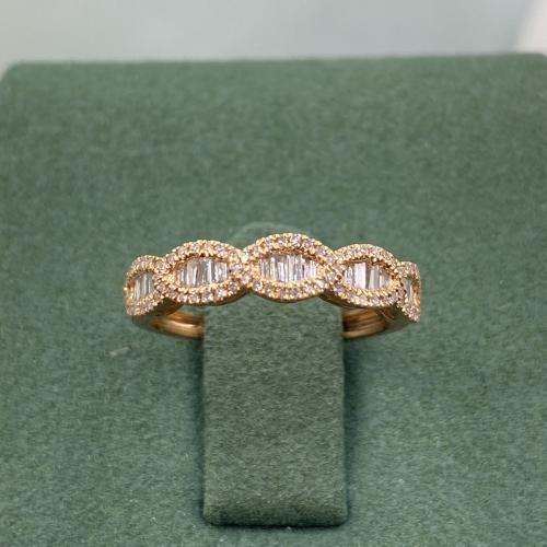 خاتم الماس حديث بوزن 0.28 قيراط