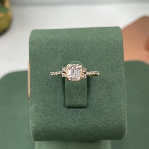 خاتم الماس ناعم باقيت تصميم حديث