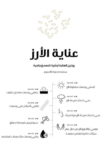 عناية الأرز / Rice care