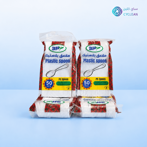 ملاعق أكل - أبيض - 4 ربطة