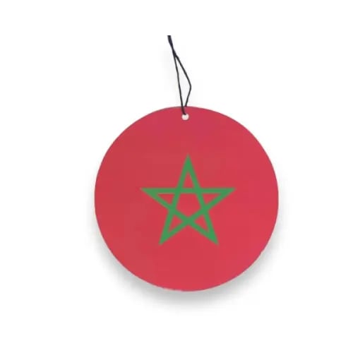 تعليقه علم المغرب دائري
