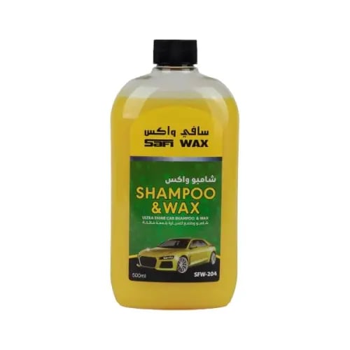 شامبو غسيل السيارات مع واكس لون اصفر 500ml