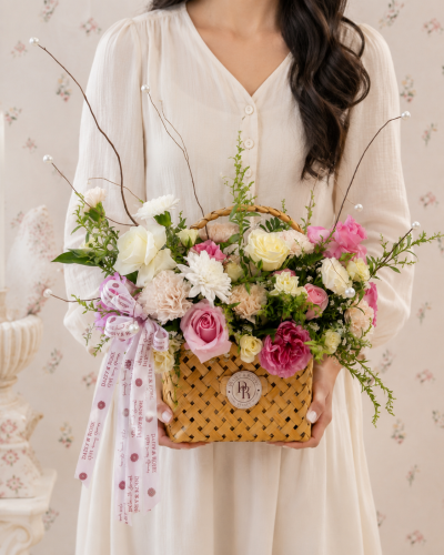 Daisy Blush Basket | سلة ديزي بلَش