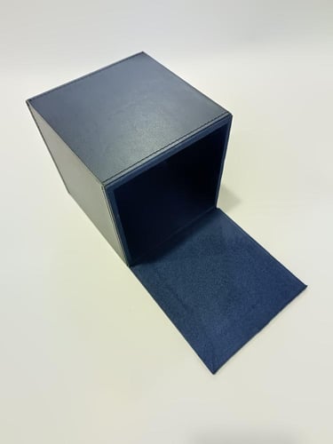 علبة مناديل مربع جلد إيطالي