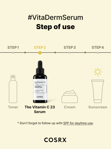 سيروم كوسركس فيتامين سي 23 لتفتيح البشرة وتقليل ال...