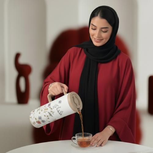 دلة وردة الشاي