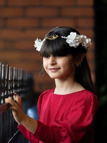 كشخة العيد طوق ورد بناتي بالاسم