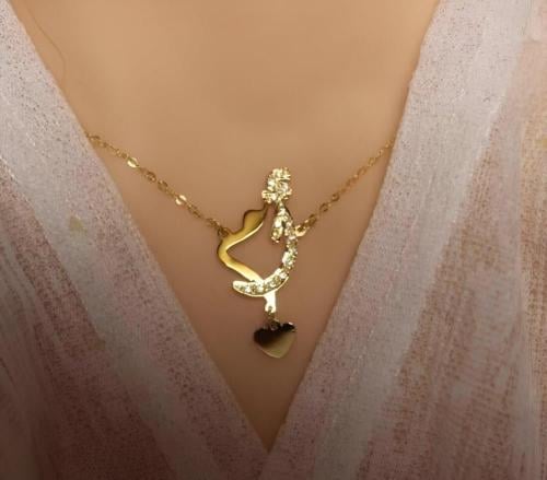 سلسال حرفيين ناعم مطرز بالزركون