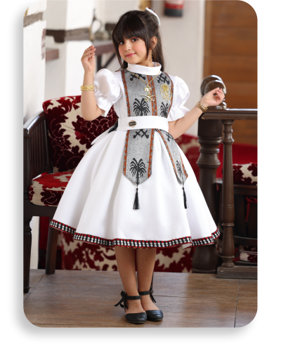 فستان بناتي يوم التأسيس سدو