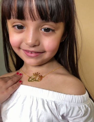 سلسال بناتي بالاسم مع التاج