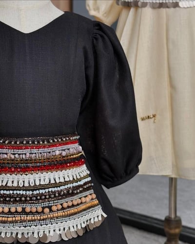 فستان بناتي بشك ع الخصر -متجر شيهانه