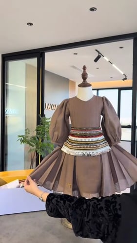 فستان بناتي بشك ع الخصر -متجر شيهانه