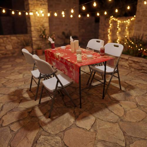 بكج طقم سفرة رمضان طاولة مع 4 كراسي + أكواب ومنادي...