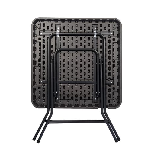 طاولة فايبر مربعة الشكل قابلة للطي 80*80 رمادي