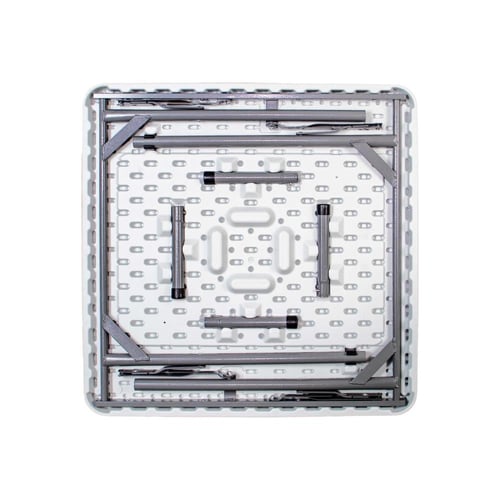 طقم طاولة مربعة قابلة للطي لشخصين أبيض