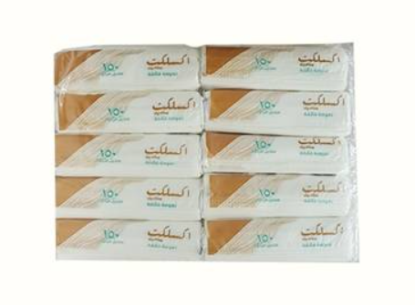 مناديل ورقية EX عبوة 150 منديل مزدوج شد 10